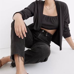 Madewell The Curvy Perfect Vintage Straight Jean in Lunar Wash